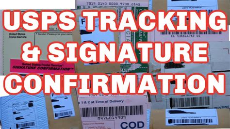 USPS signature tracking number